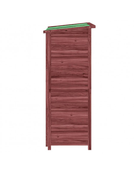 Rimessa da Giardino Moka 83x57x140 cm in Legno Massello di Pino