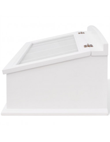 Portaposate in MDF Bianco in Stile Barocco