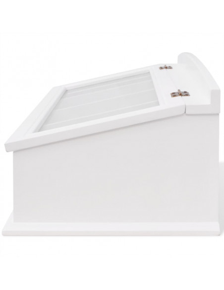 Portaposate in MDF Bianco in Stile Barocco