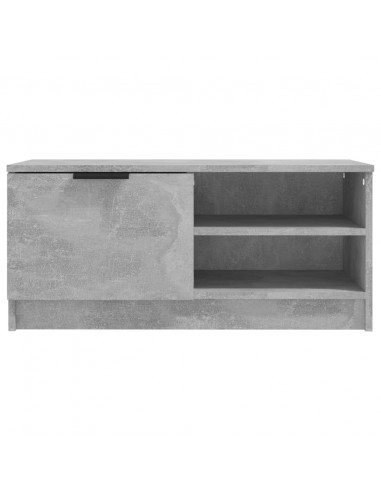 Mobili TV 2 pz Grigio Cemento 80x35x36,5cm in Legno Multistrato