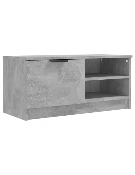 Mobili TV 2 pz Grigio Cemento 80x35x36,5cm in Legno Multistrato