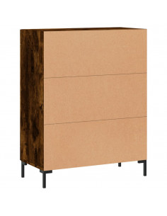 Credenza Rovere Fumo 69,5x34x90 cm in Legno Multistrato 2