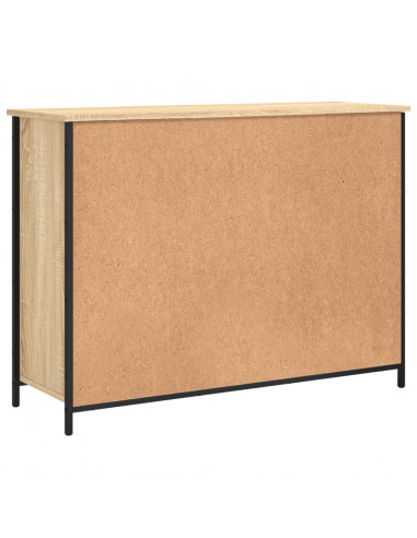 Credenza Rovere Sonoma 100x35x75 cm in Legno Multistrato