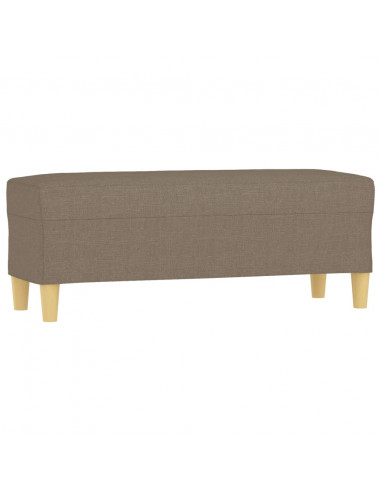 Panca Tortora 100x35x41 cm in Tessuto