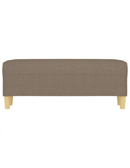 Panca Tortora 100x35x41 cm in Tessuto