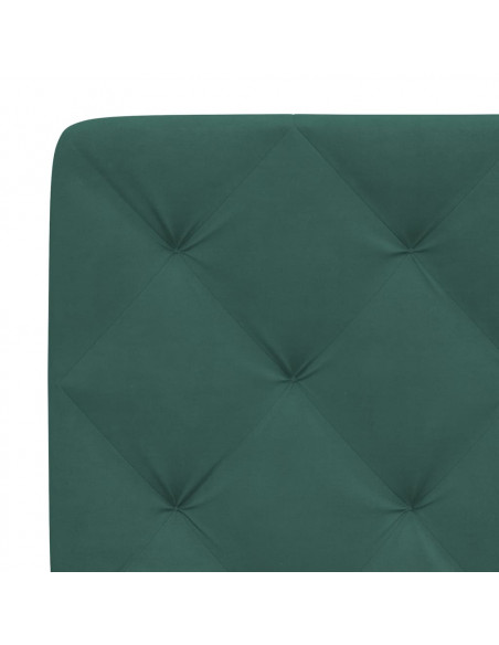 Giroletto con Luci LED Verde Scuro 140x200 cm in Velluto