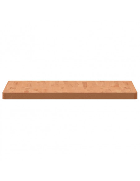 Piano per Tavolo 80x80x4 cm Quadrato Legno Massello di Faggio