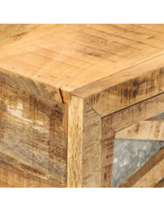 Consolle 110x30x76 cm in Legno Massello di Mango