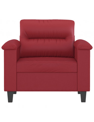 Poltrona Rosso Vino 60 cm in Similpelle