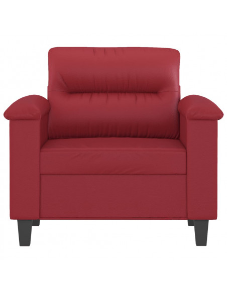 Poltrona Rosso Vino 60 cm in Similpelle