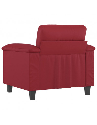 Poltrona Rosso Vino 60 cm in Similpelle