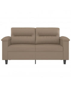 Divano a 2 Posti Cappuccino 140 cm in Similpelle 2