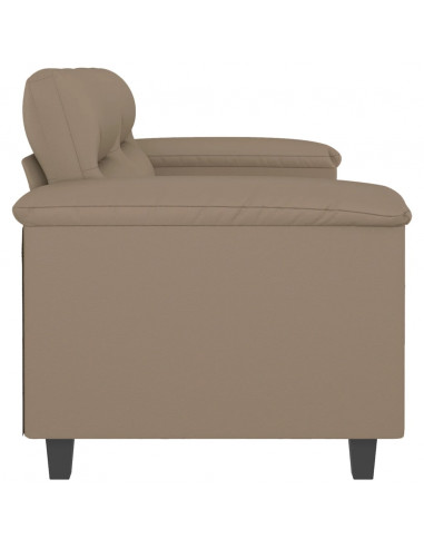 Divano a 2 Posti Cappuccino 140 cm in Similpelle