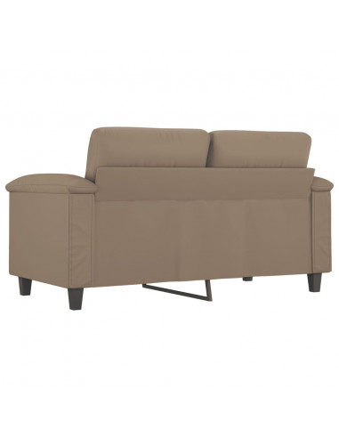 Divano a 2 Posti Cappuccino 140 cm in Similpelle
