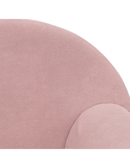 Divano per Bambini a 2 Posti Rosa in Morbido Peluche