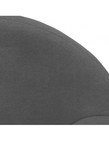 Divano per Bambini a 2 Posti Antracite in Morbido Peluche