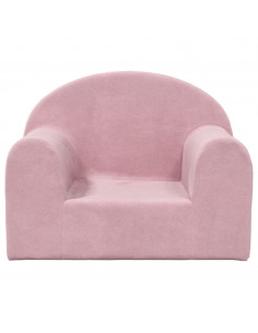 Divano per Bambini Rosa in Morbido Peluche 2