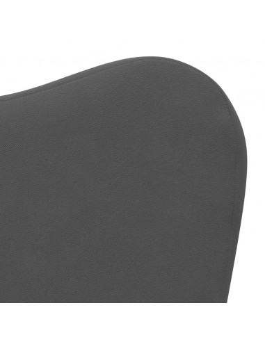 Divano per Bambini Antracite in Morbido Peluche