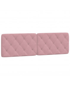 Cuscino Testiera Rosa 160 cm in Velluto