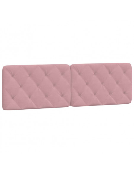 Cuscino Testiera Rosa 160 cm in Velluto