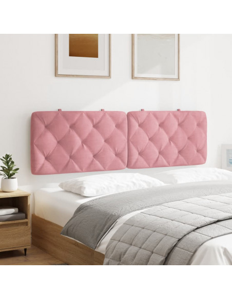 Cuscino Testiera Rosa 160 cm in Velluto