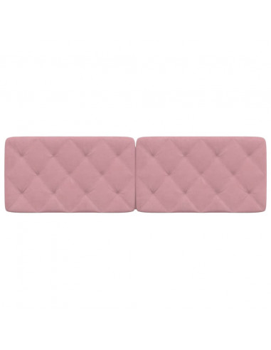 Cuscino Testiera Rosa 160 cm in Velluto