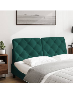 Cuscino Testiera Verde Scuro 140 cm in Velluto 2