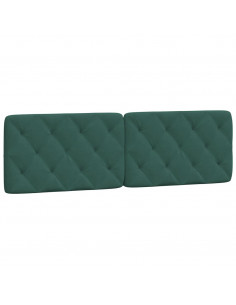 Cuscino Testiera Verde Scuro 160 cm in Velluto