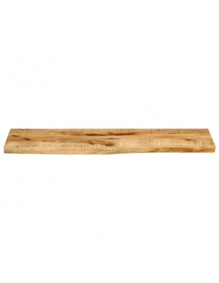 Piano Tavolo 120x20x2,5 cm Bordi Vivi Legno di Mango Grezzo
