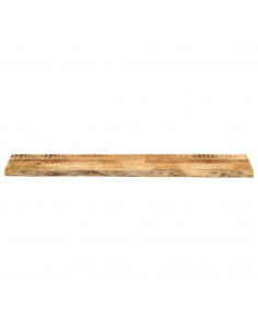 Piano Tavolo 180x40x3,8 cm Bordi Vivi Legno di Mango Grezzo 2