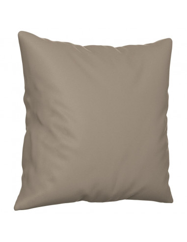 Set Divani 3 pz con Cuscini tortora in Tessuto Microfibra