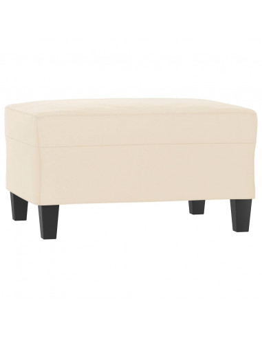 Set Divani 3 pz con Cuscini Beige in Tessuto Microfibra