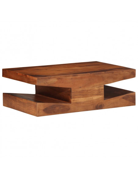 Tavolino da Salotto 90x60x30 cm Legno Massello di Acacia