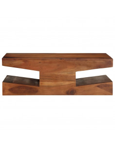 Tavolino da Salotto 90x60x30 cm Legno Massello di Acacia 2