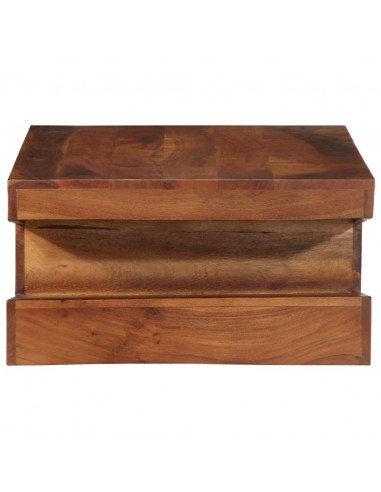 Tavolino da Salotto 90x60x30 cm Legno Massello di Acacia