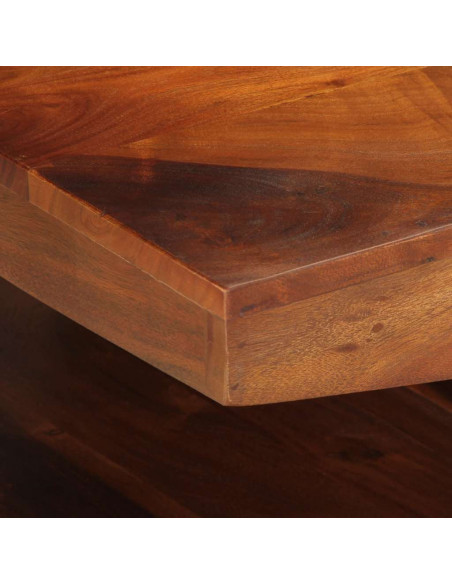Tavolino da Salotto 90x60x30 cm Legno Massello di Acacia