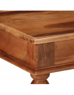 Tavolino da Salotto 110x60x40 cm in Legno Massello di Acacia