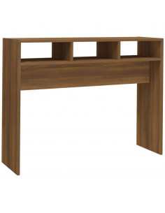 Tavolino Consolle Rovere Marrone 105x30x80 cm Legno Multistrato
