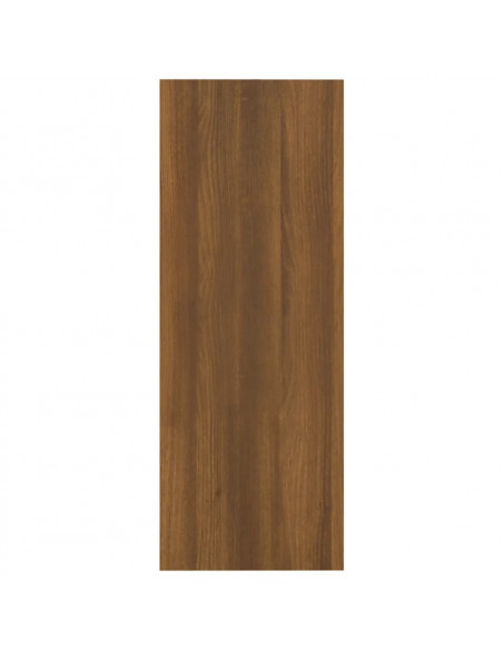 Tavolino Consolle Rovere Marrone 105x30x80 cm Legno Multistrato