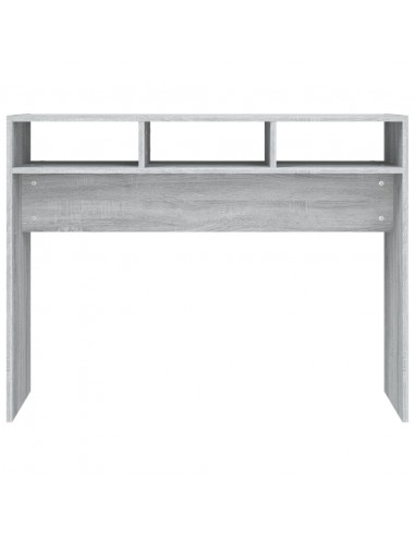 Tavolino Consolle Grigio Sonoma 105x30x80 cm Legno Multistrato
