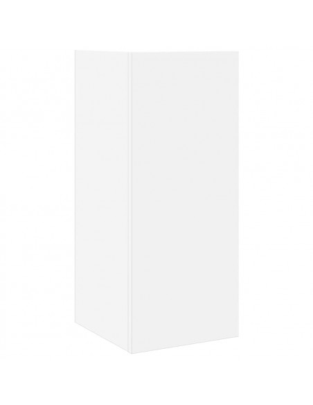 Tavolini Laterali 2pz con Ripiano Bianco 25,5x27x60 cm