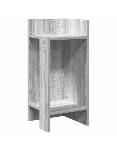 Tavolini Laterali 2 pz con Ripiano Grigio Sonoma 25,5x27x60 cm