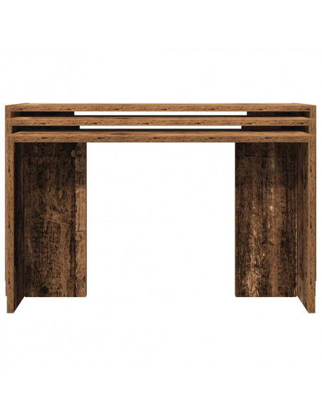 Tavolini Impilabili 3 pz Legno Antico in Legno Multistrato
