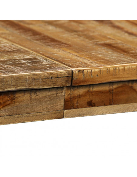 Tavolo da Pranzo in Teak Recuperato e Acciaio 180x90x76 cm