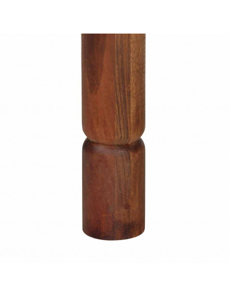Tavolo da Pranzo 120x60x77 cm in Legno Massello di Acacia