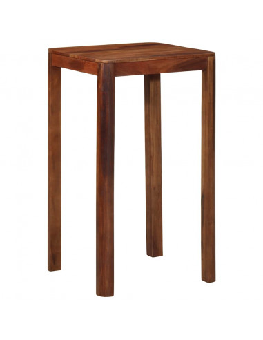 Tavolo da Bar 60x60x107 cm in Legno Massello di Acacia