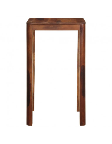 Tavolo da Bar 60x60x107 cm in Legno Massello di Acacia