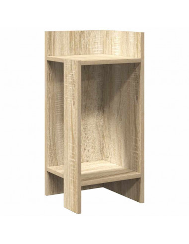 Tavolino Laterale con Ripiano Rovere Sonoma 25,5x27x60 cm