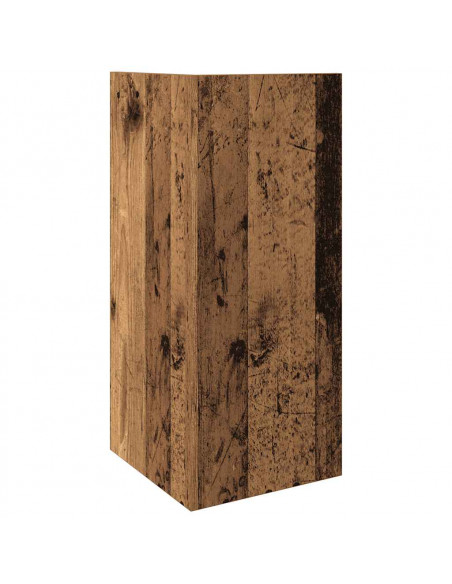 Tavolino Laterale con Ripiano Legno Antico 25,5x27x60 cm