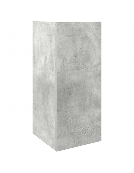 Tavolino Laterale con Ripiano Grigio Cemento 25,5x27x60 cm